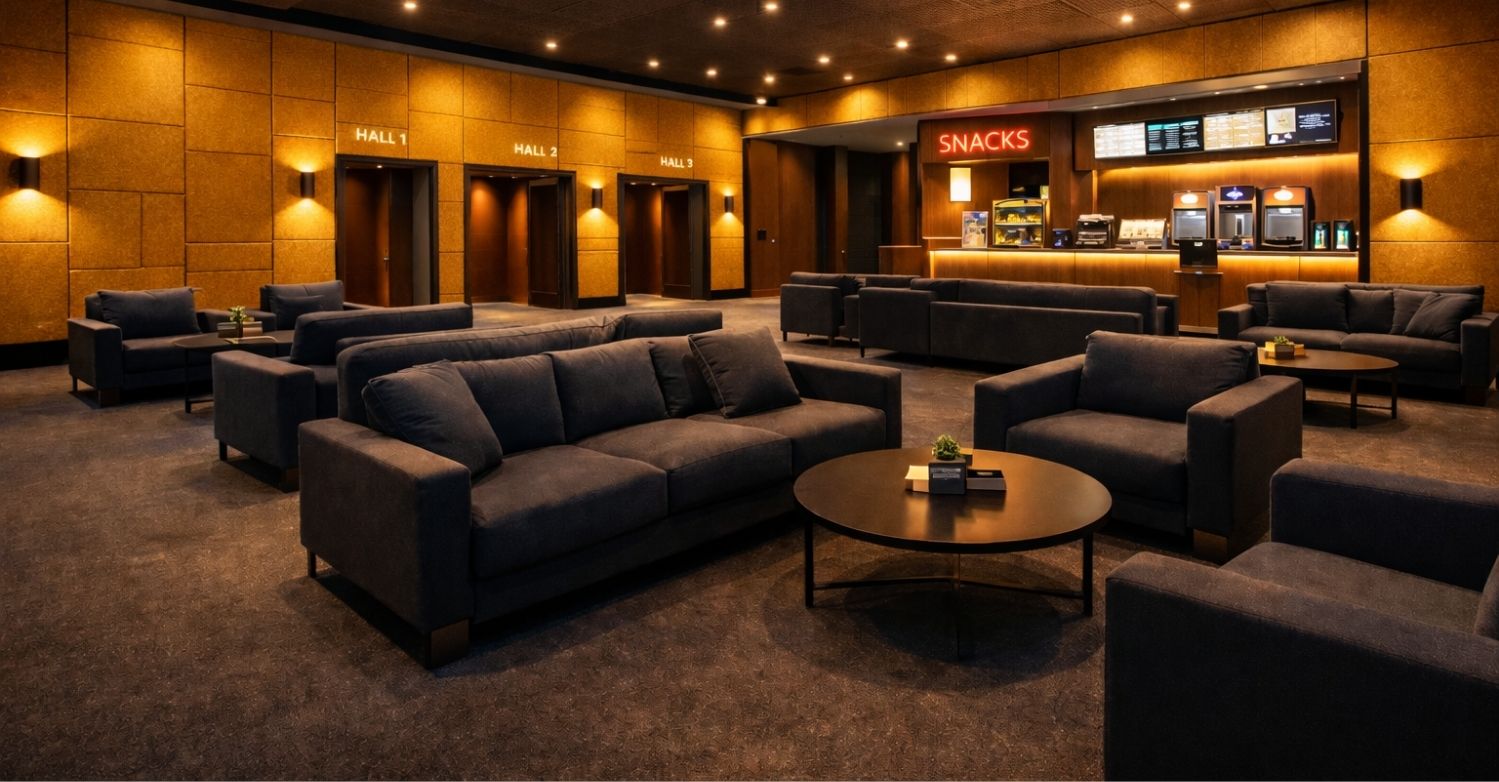 Lobby acoustic treatment